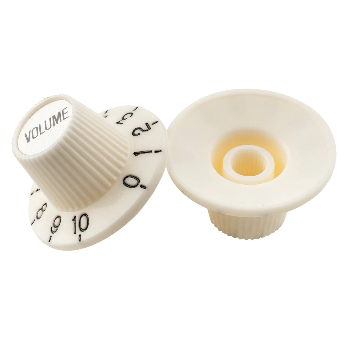 Musiclily Pro Fine 24 Splines Witch Hat Knobs Top Hat Knobs Tone Volume Control Knobs for Electric Guitar Bass Amplifier Effect Pedal, Set of 2T2V