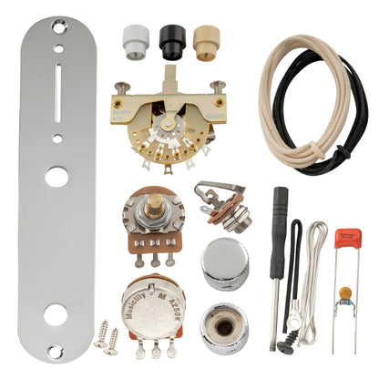 Musiclily Pro Electric Guitar Pre-wired Wiring Harness Upgrade for American Style TL with 3-Way Switch and 2A Pots