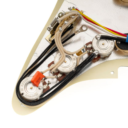 Musiclily Pro Pre-wired Standard SSS Pickguard with Artec Pickups Staggered Alnico 5 Magnet Single Coil Pickups for ST Style Electric Guitar