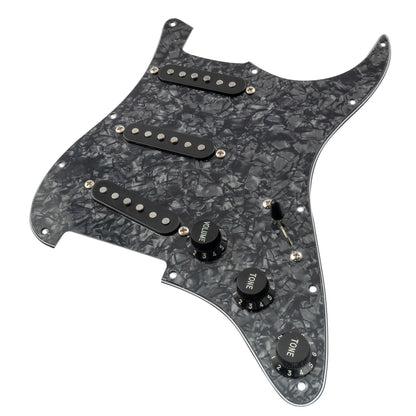 Musiclily Pro Pre-wired Standard SSS Pickguard with Artec Pickups Staggered Alnico 5 Magnet Single Coil Pickups for ST Style Electric Guitar