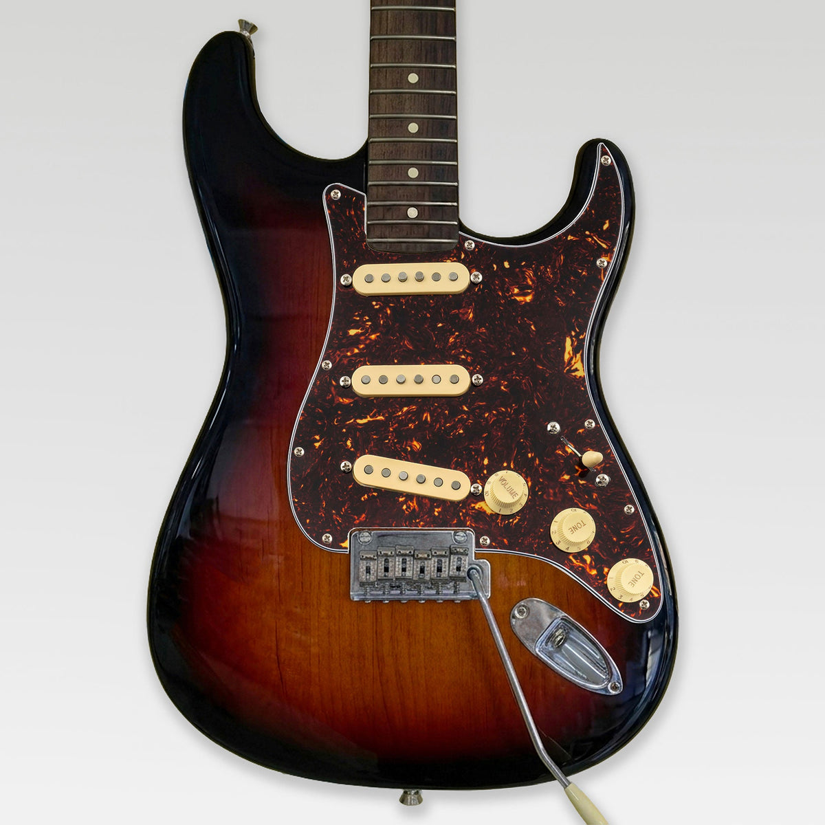 Musiclily Pro Pre-wired Standard SSS Pickguard with Artec Pickups Staggered Alnico 5 Magnet Single Coil Pickups for ST Style Electric Guitar