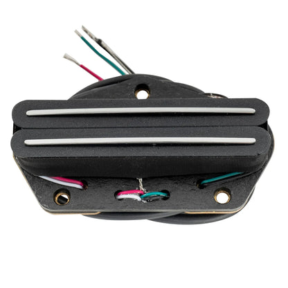 Musiclily Pro TL-DPMA Alnico 5 Rail Blade Single Coil Sized Humbucker Bridge Pickup Medium Output 9.5K for Tele Style Electric Guitar