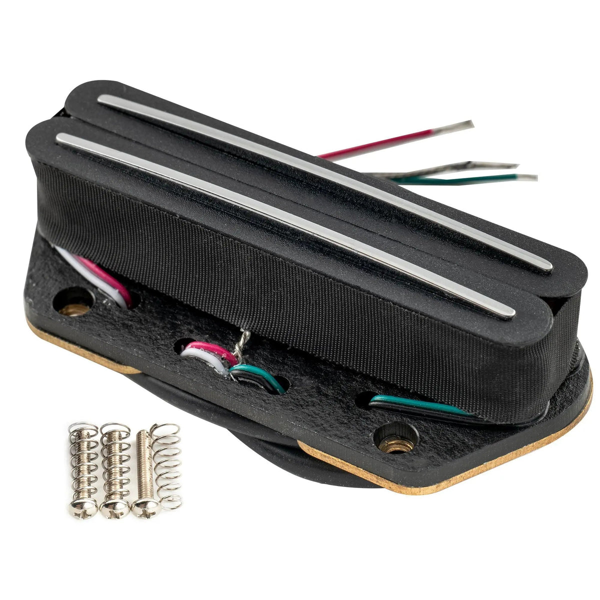 Musiclily Pro TL-DPMA Alnico 5 Rail Blade Single Coil Sized Humbucker Bridge Pickup Medium Output 9.5K for Tele Style Electric Guitar