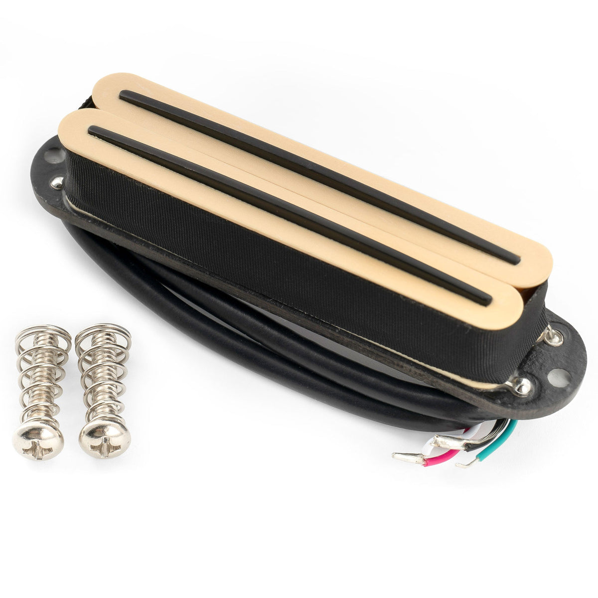 Musiclily Pro ST-DPLA Alnico 5 Rail Blade Single Coil Sized Humbucker Pickup 6.2K for Strat Style Electric Guitar