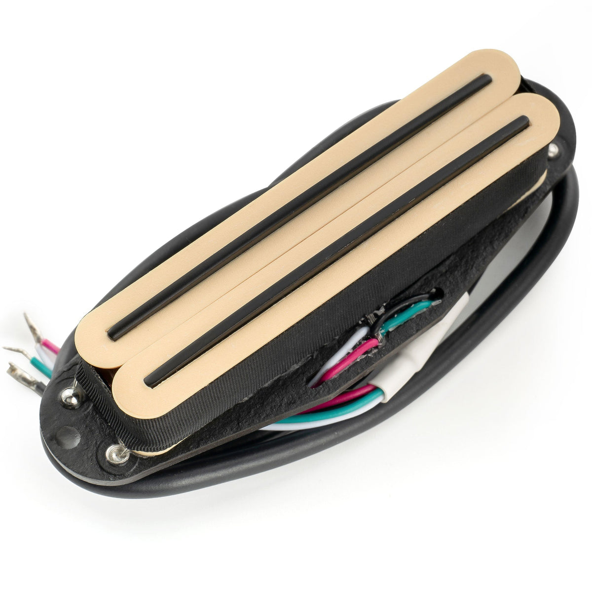 Musiclily Pro ST-DPLA Alnico 5 Rail Blade Single Coil Sized Humbucker Pickup 6.2K for Strat Style Electric Guitar