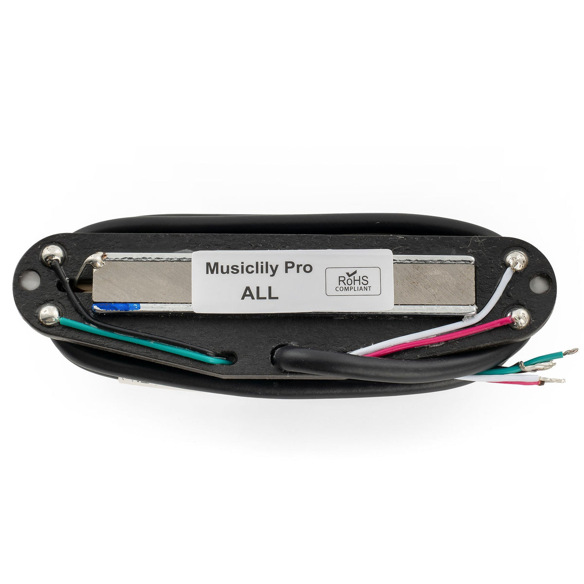 Musiclily Pro ST-DPLA Alnico 5 Rail Blade Single Coil Sized Humbucker Pickup 6.2K for Strat Style Electric Guitar