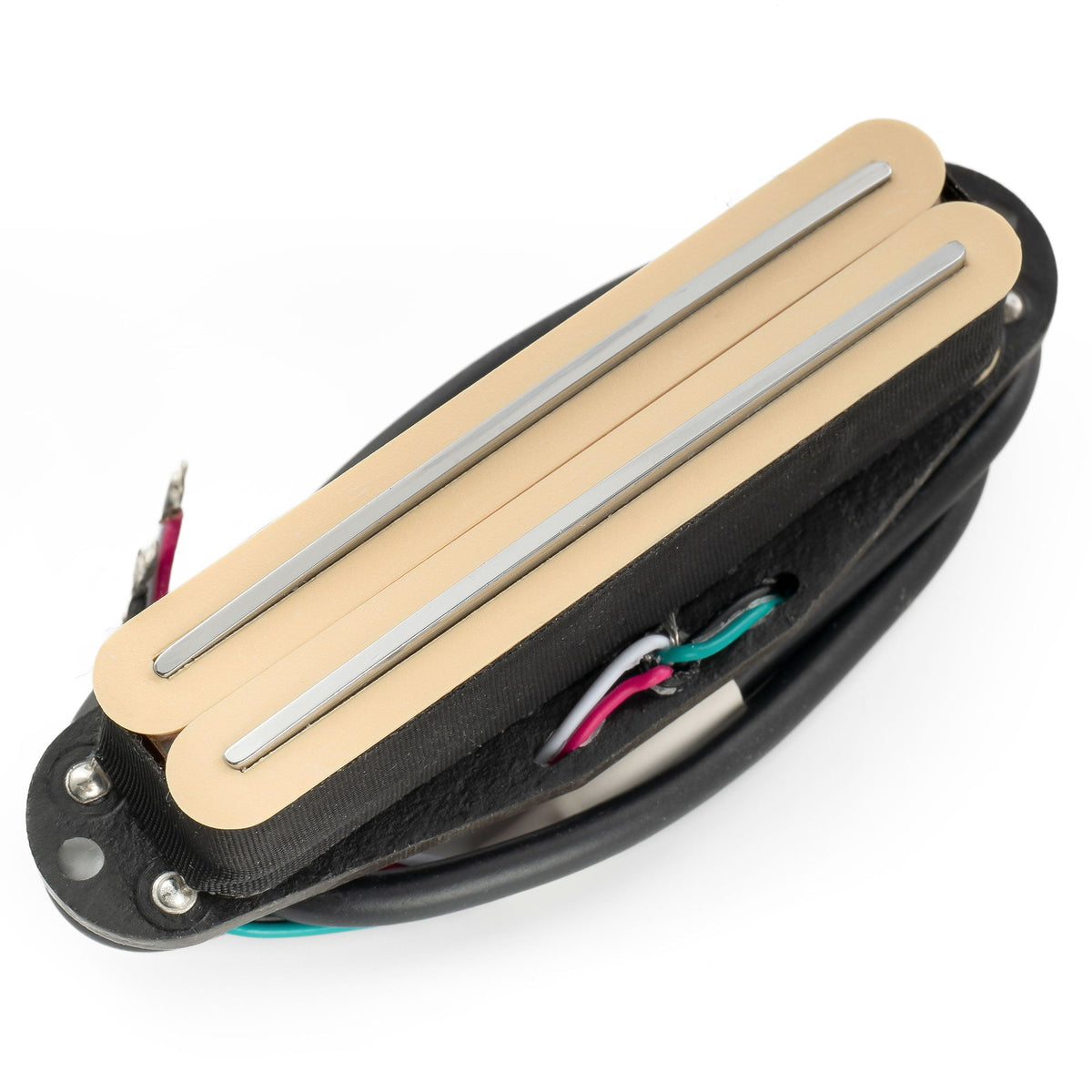 Musiclily Pro ST-DPLA Alnico 5 Rail Blade Single Coil Sized Humbucker Pickup 6.2K for Strat Style Electric Guitar