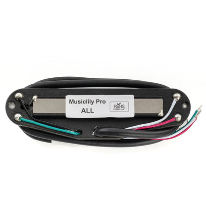 Musiclily Pro ST-DPLA Alnico 5 Rail Blade Single Coil Sized Humbucker Pickup 6.2K for Strat Style Electric Guitar