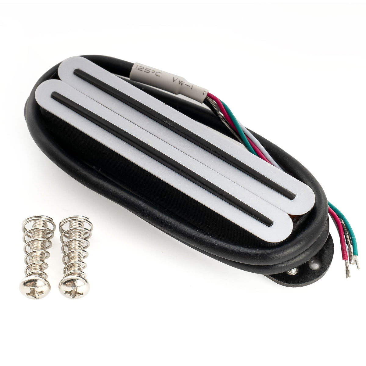 Musiclily Pro ST-DPLA Alnico 5 Rail Blade Single Coil Sized Humbucker Pickup 6.2K for Strat Style Electric Guitar