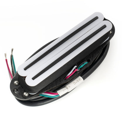Musiclily Pro ST-DPLA Alnico 5 Rail Blade Single Coil Sized Humbucker Pickup 6.2K for Strat Style Electric Guitar