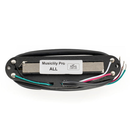 Musiclily Pro ST-DPLA Alnico 5 Rail Blade Single Coil Sized Humbucker Pickup 6.2K for Strat Style Electric Guitar