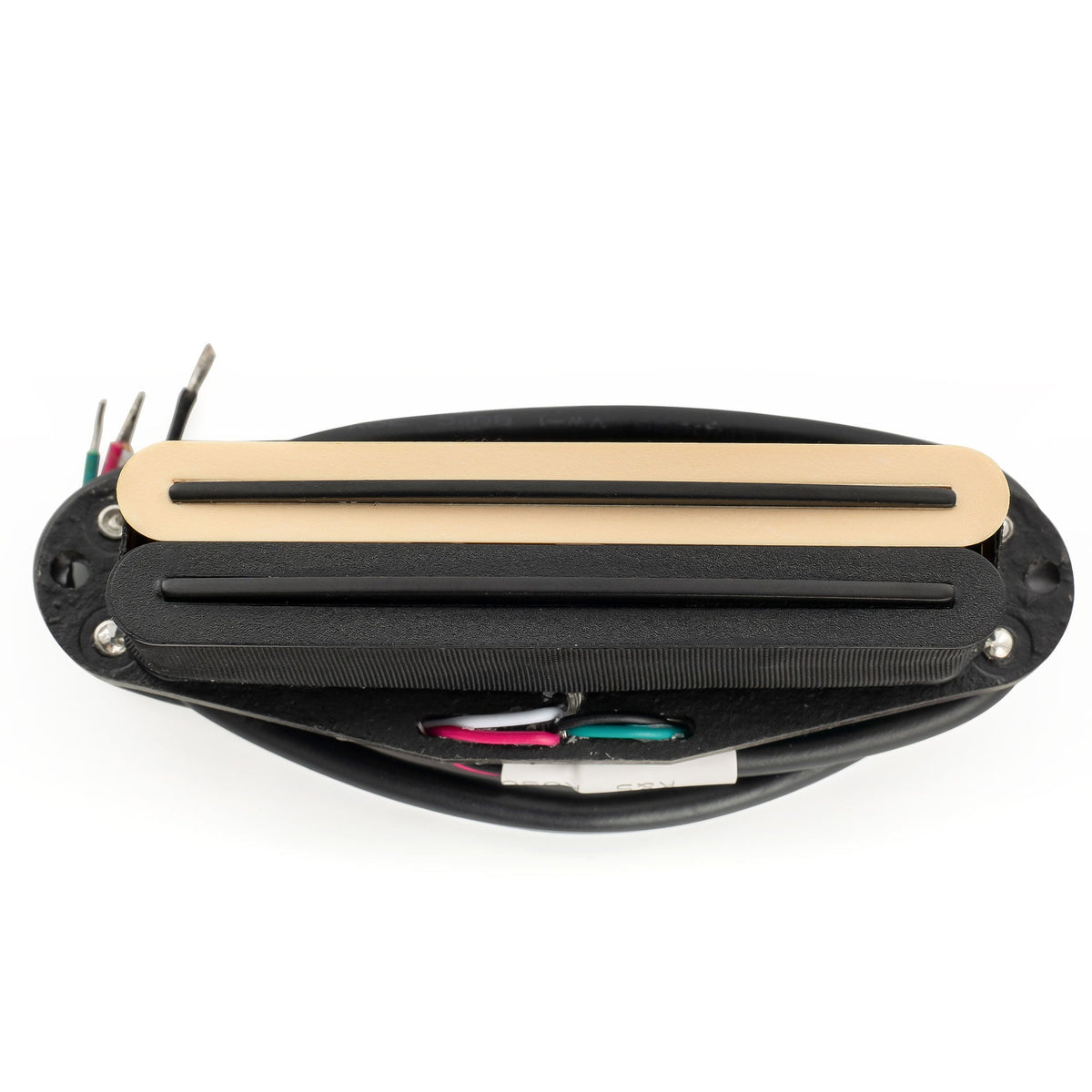 Musiclily Pro ST-DPLA Alnico 5 Rail Blade Single Coil Sized Humbucker Pickup 6.2K for Strat Style Electric Guitar