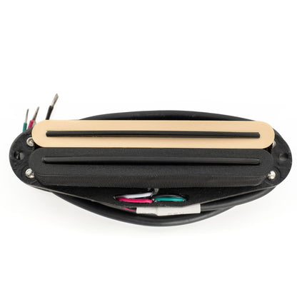 Musiclily Pro ST-DPLA Alnico 5 Rail Blade Single Coil Sized Humbucker Pickup 6.2K for Strat Style Electric Guitar
