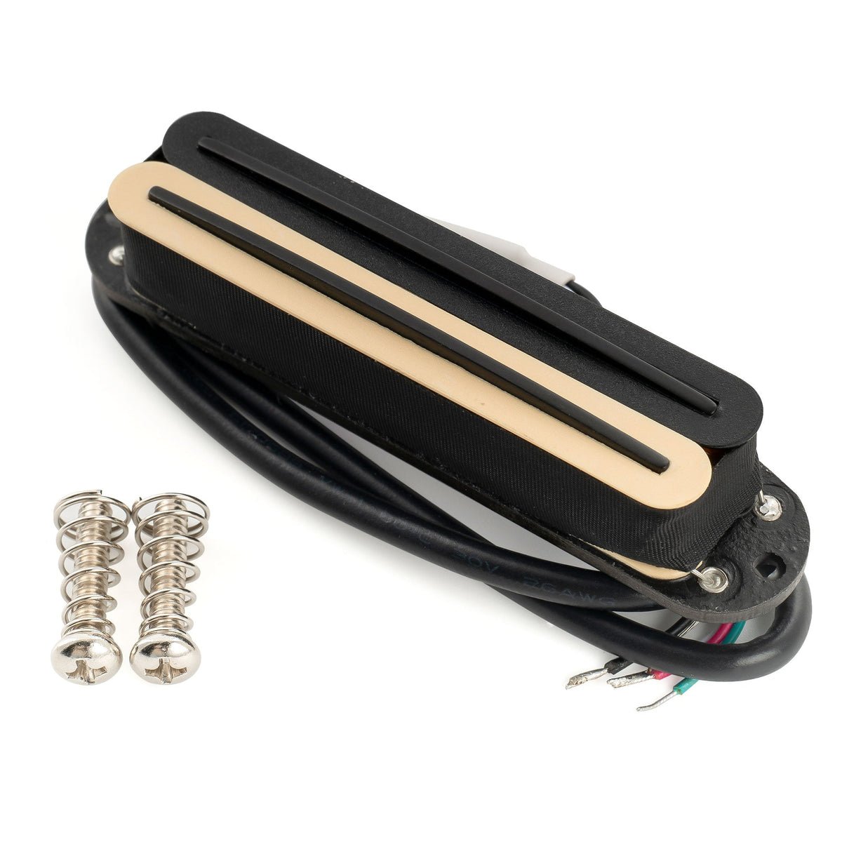 Musiclily Pro ST-DPLA Alnico 5 Rail Blade Single Coil Sized Humbucker Pickup 6.2K for Strat Style Electric Guitar