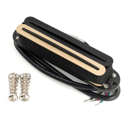 Musiclily Pro ST-DPLA Alnico 5 Rail Blade Single Coil Sized Humbucker Pickup 6.2K for Strat Style Electric Guitar