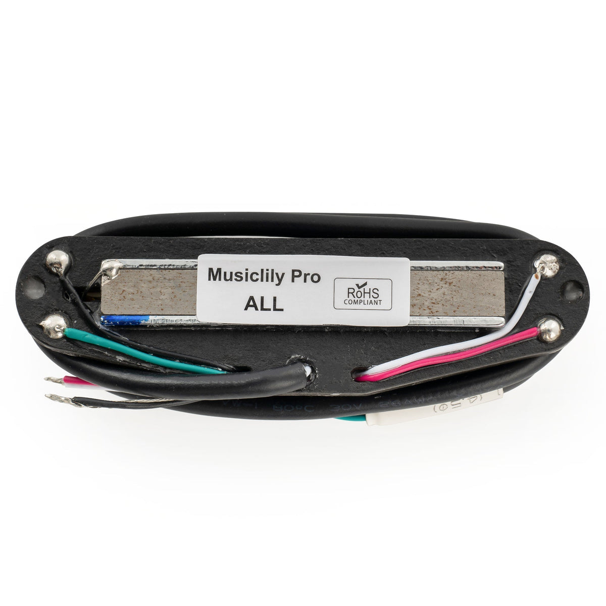 Musiclily Pro ST-DPLA Alnico 5 Rail Blade Single Coil Sized Humbucker Pickup 6.2K for Strat Style Electric Guitar