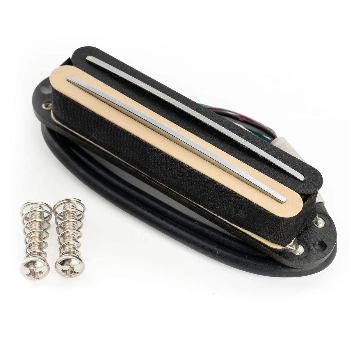 Musiclily Pro ST-DPLA Alnico 5 Rail Blade Single Coil Sized Humbucker Pickup 6.2K for Strat Style Electric Guitar