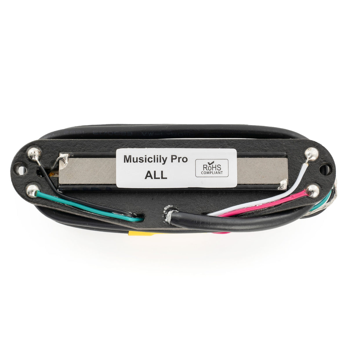 Musiclily Pro ST-DPHA Alnico 5 Rail Blade Single Coil Sized Humbucker Pickup 13.2K Super Distortion for Strat Style Electric Guitar