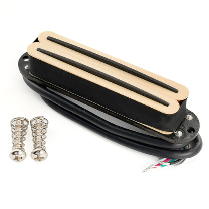 Musiclily Pro ST-DPHA Alnico 5 Rail Blade Single Coil Sized Humbucker Pickup 13.2K Super Distortion for Strat Style Electric Guitar
