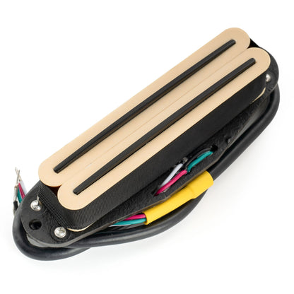 Musiclily Pro ST-DPHA Alnico 5 Rail Blade Single Coil Sized Humbucker Pickup 13.2K Super Distortion for Strat Style Electric Guitar