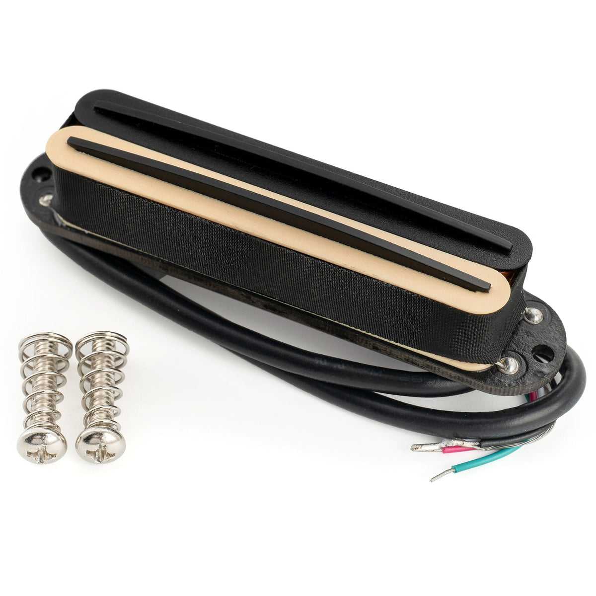 Musiclily Pro ST-DPHA Alnico 5 Rail Blade Single Coil Sized Humbucker Pickup 13.2K Super Distortion for Strat Style Electric Guitar