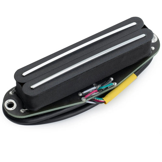 Musiclily Pro ST-DPHC Ceramic Rail Blade Single Coil Sized Humbucker Pickups Set 13.6K Super Distortion for Strat Style Electric Guitar