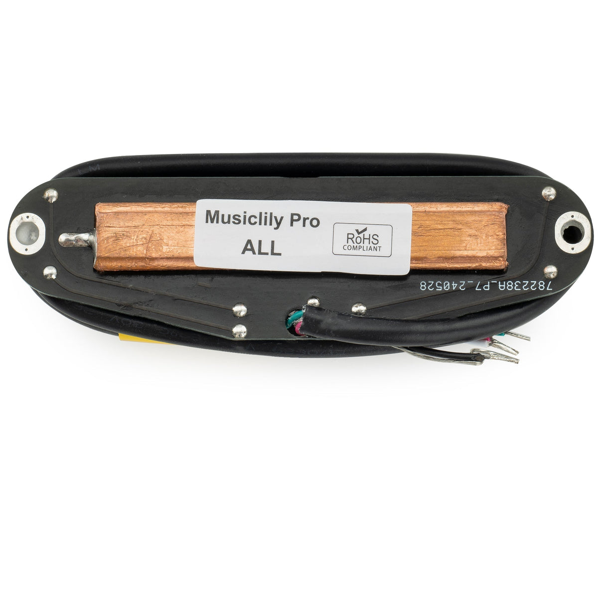 Musiclily Pro ST-DPHC Ceramic Rail Blade Single Coil Sized Humbucker Pickup 13.2K Super Distortion for Strat Style Electric Guitar