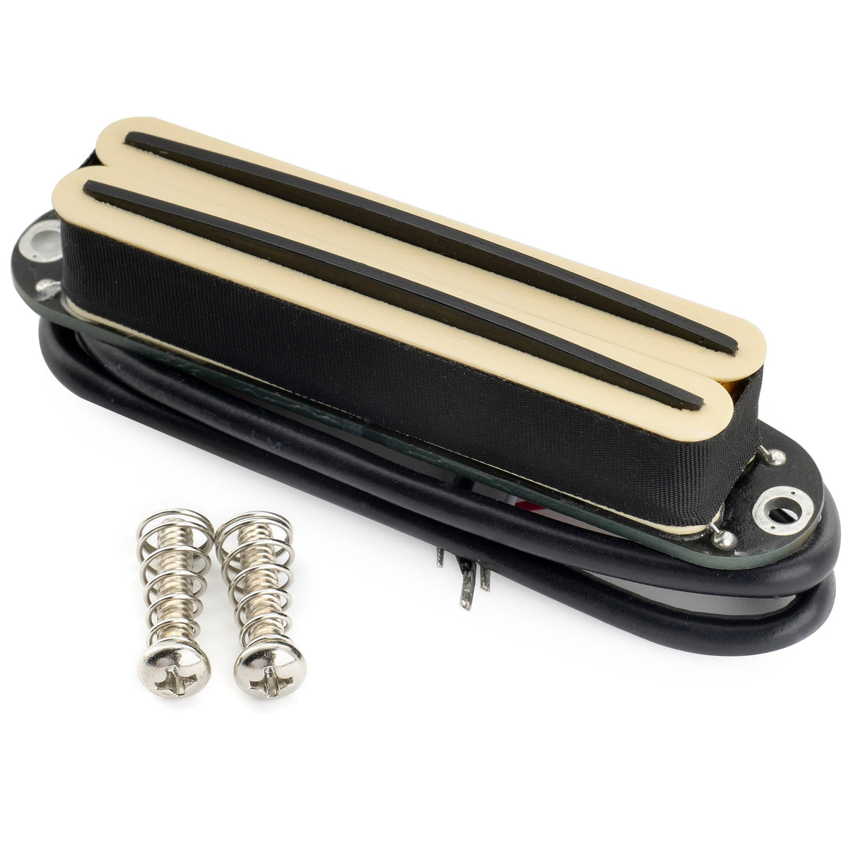 Musiclily Pro ST-DPHC Ceramic Rail Blade Single Coil Sized Humbucker Pickup 13.2K Super Distortion for Strat Style Electric Guitar