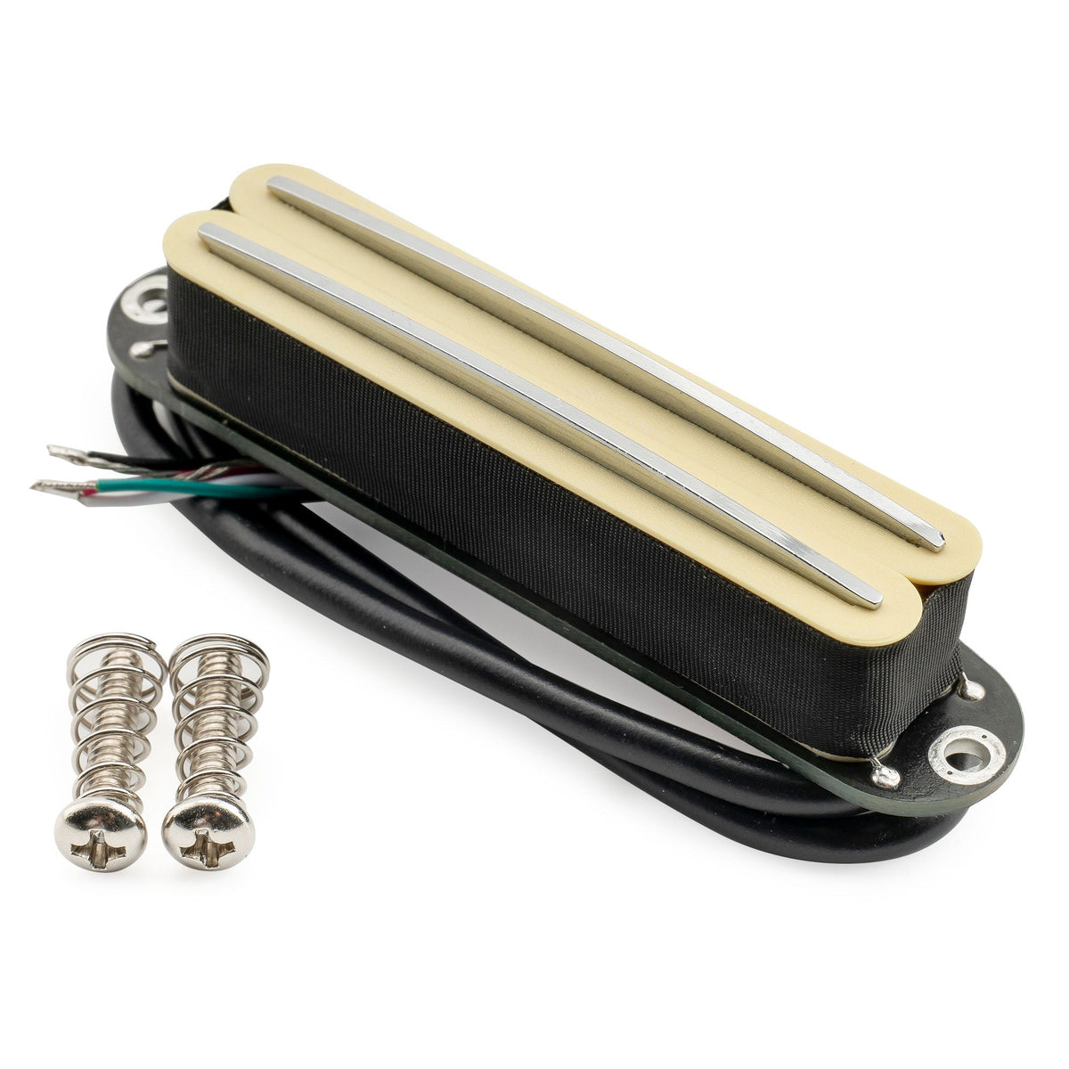 Musiclily Pro ST-DPHC Ceramic Rail Blade Single Coil Sized Humbucker Pickup 13.2K Super Distortion for Strat Style Electric Guitar
