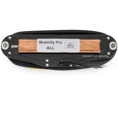 Musiclily Pro ST-DPHC Ceramic Rail Blade Single Coil Sized Humbucker Pickup 13.2K Super Distortion for Strat Style Electric Guitar