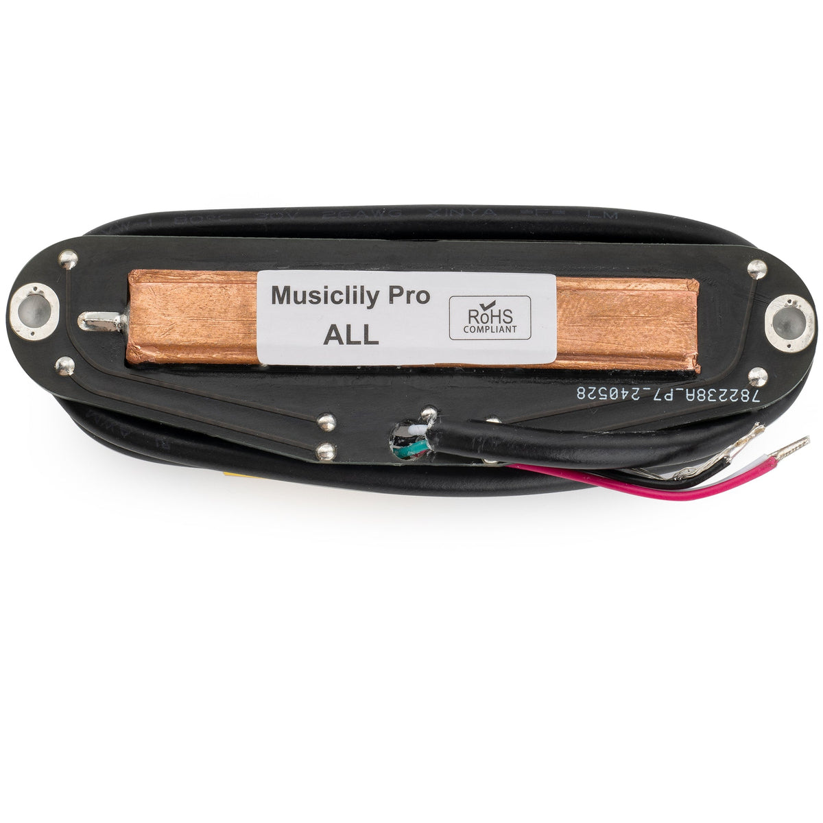 Musiclily Pro ST-DPHC Ceramic Rail Blade Single Coil Sized Humbucker Pickup 13.2K Super Distortion for Strat Style Electric Guitar