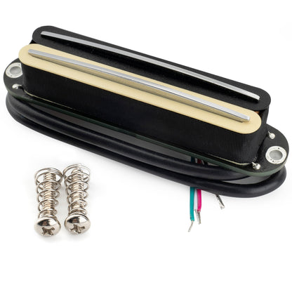 Musiclily Pro ST-DPHC Ceramic Rail Blade Single Coil Sized Humbucker Pickup 13.2K Super Distortion for Strat Style Electric Guitar