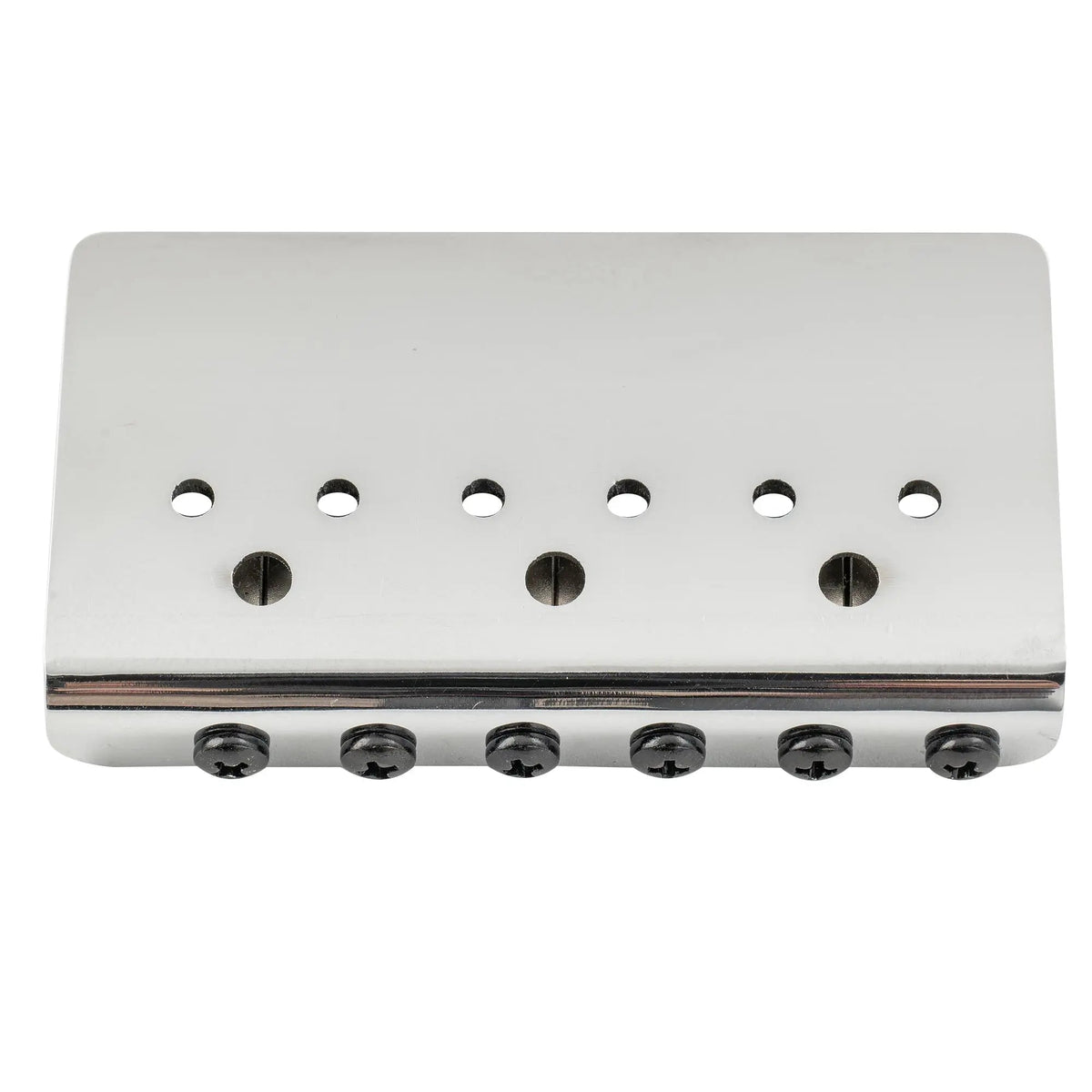 Musiclily Ultra BF008 52.5mm (2-1/16 inch) String Spacing Offset-Saddle Hardtail Fixed Bridge Non-Tremolo Bridge for Strat Tele Style Electric Guitar
