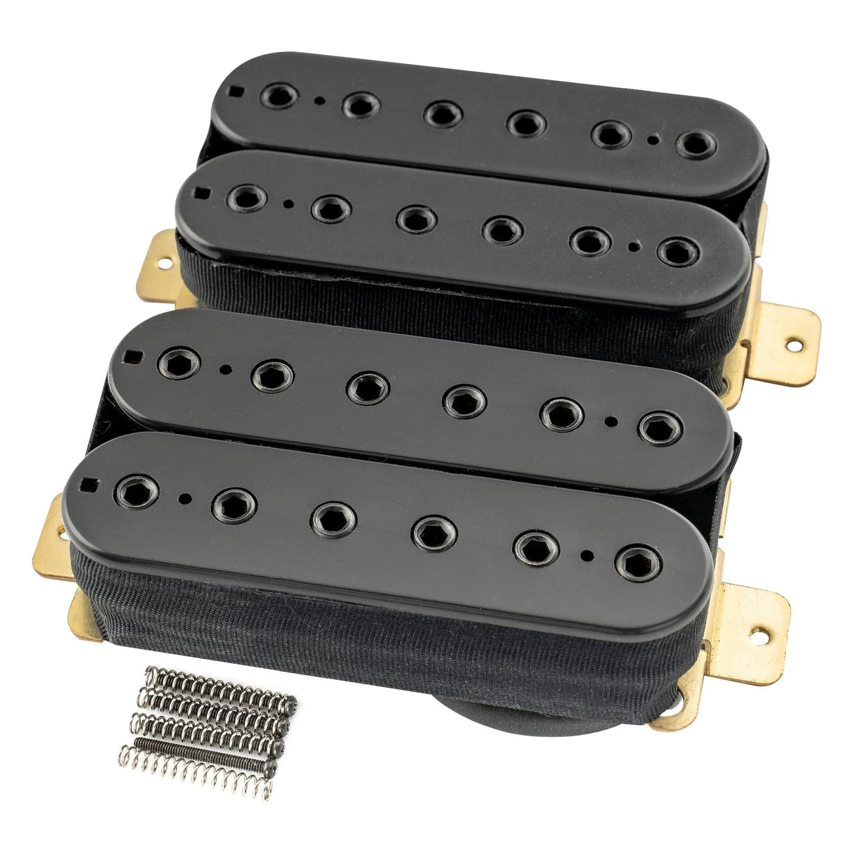 Artec HBB-XBB Ceramic Uncovered Adjustable Hexagonal Poles Humbucker Electric Guitar Neck Bridge Pickups Set