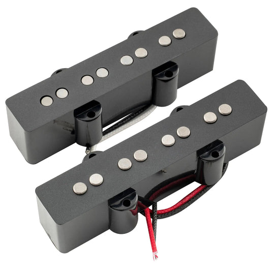 Artec JOA4 Alnico 5 Vintage Tone Single Coil Pickup 4-String Jazz Bass Neck Bridge Pickups Set