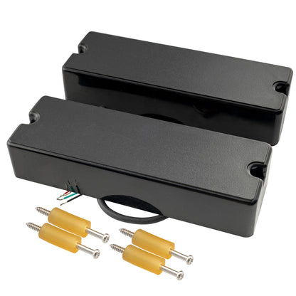 Artec MDC6 Ceramic Soapbar Style Bass Pickup Neck Bridge Pickups Set 16K for 6-String Bass