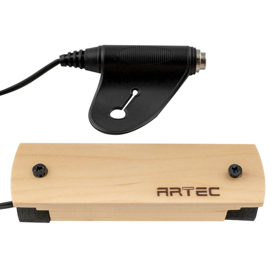 Artec WSHD-OSJ Ceramic Humbucker Maple Wood Cover Soundhole Pickup 8.4K with OSJ Jack for Acoustic Guitar