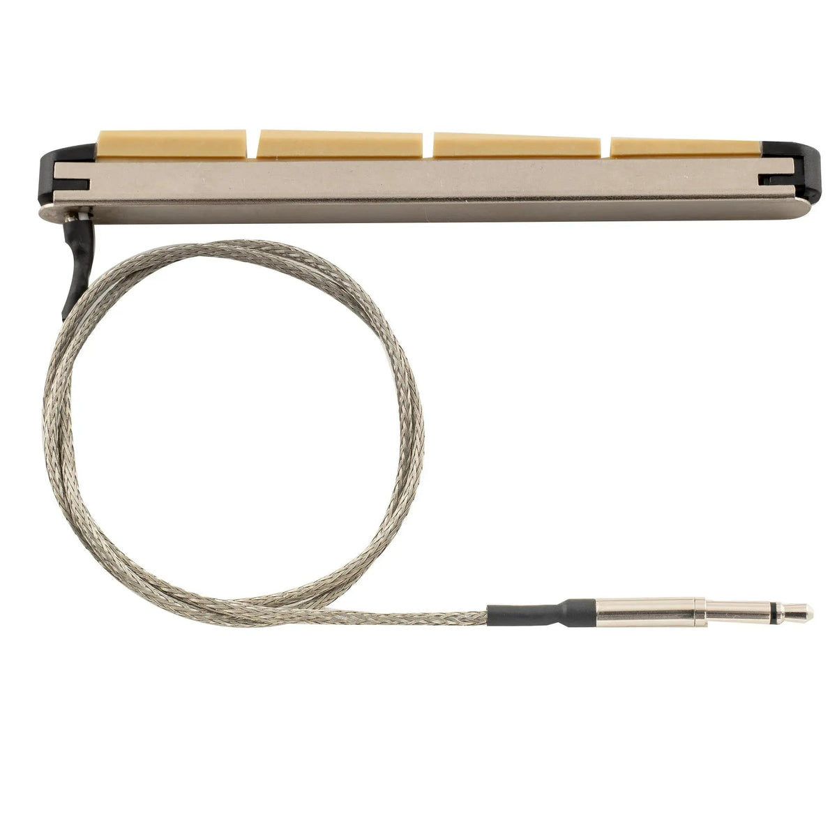 Musiclily Basic Transducer Under Bridge Saddle Ceramic Piezo Pickup for 4-String Acoustic Bass, 84mm*6mm