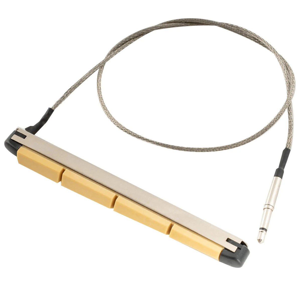 Musiclily Basic Transducer Under Bridge Saddle Ceramic Piezo Pickup for 4-String Acoustic Bass, 84mm*6mm