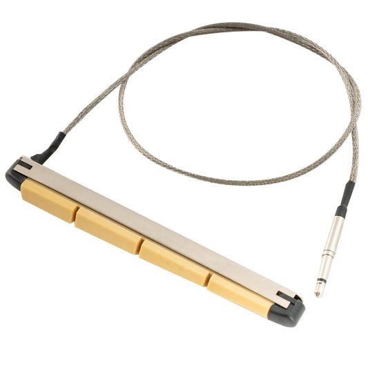 Musiclily Basic Transducer Under Bridge Saddle Ceramic Piezo Pickup for 4-String Acoustic Bass, 84mm*6mm