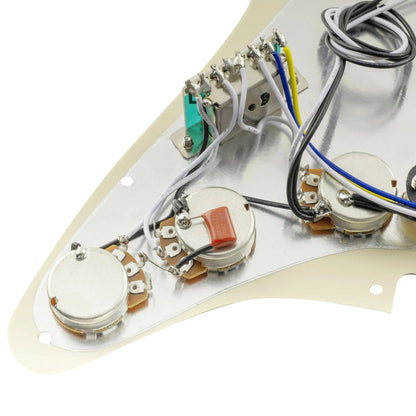Musiclily Pro-SE ST-60SE Pre-wired SSS Pickguard with Staggered Alnico 5 Pickups for Strat Style Electric Guitar