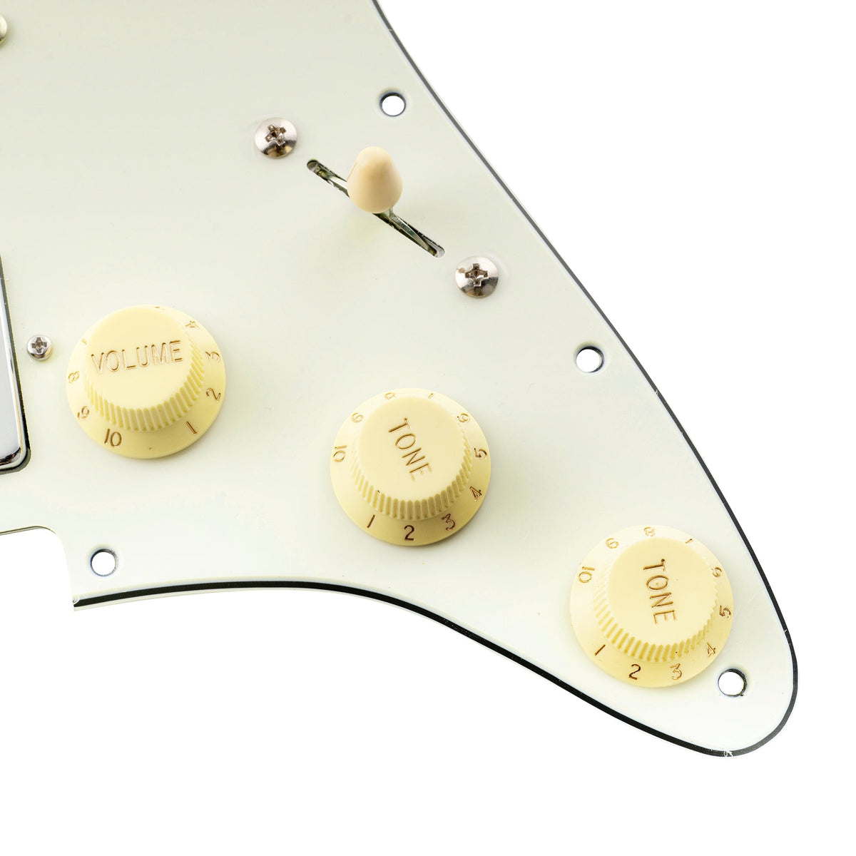 Musiclily Pro Pre-wired Standard HSS Pickguard with Artec Pickups Alnico 5 Magnet for ST Style Electric Guitar