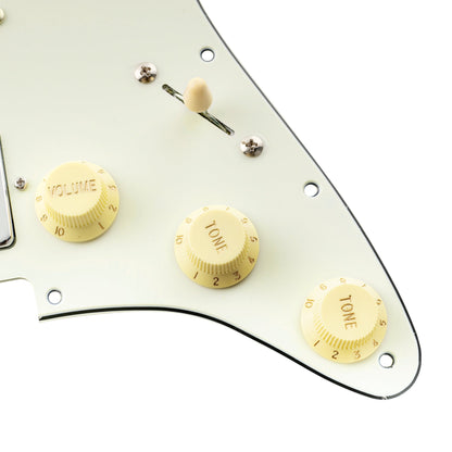 Musiclily Pro Pre-wired Standard HSS Pickguard with Artec Pickups Alnico 5 Magnet for ST Style Electric Guitar