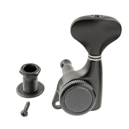 Musiclily Pro R18T-05 Single 18:1 Ratio Full Sealed Locking Machine Head Treble Side Tuner Tuning Peg Key with Y-Style Button for Acoustic Electric Guitar