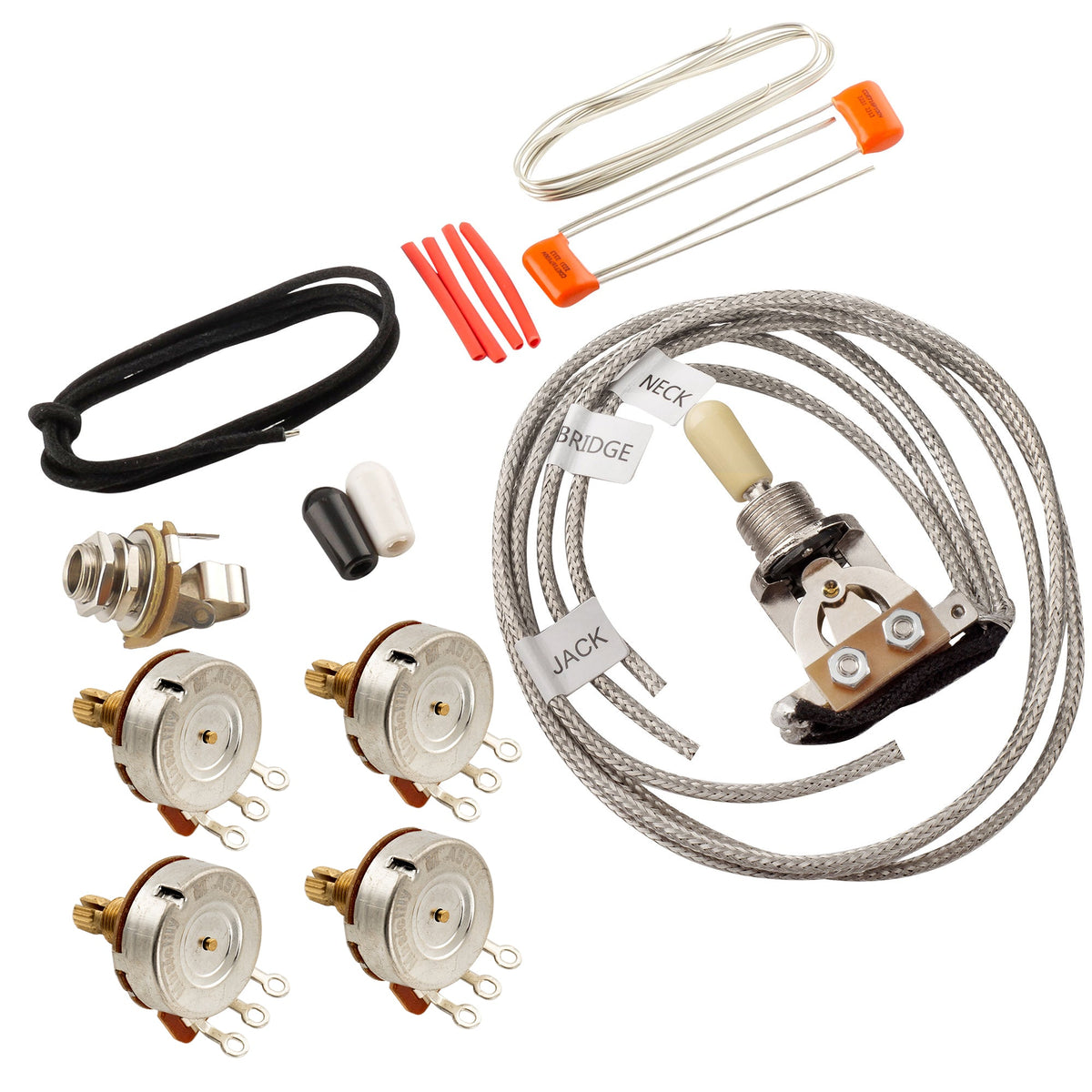 Musiclily Pro LP STD Vintage 50s and Modern 60s DIY Wiring Kit Upgrade for Epiphone LP Style Electric Guitar Switch