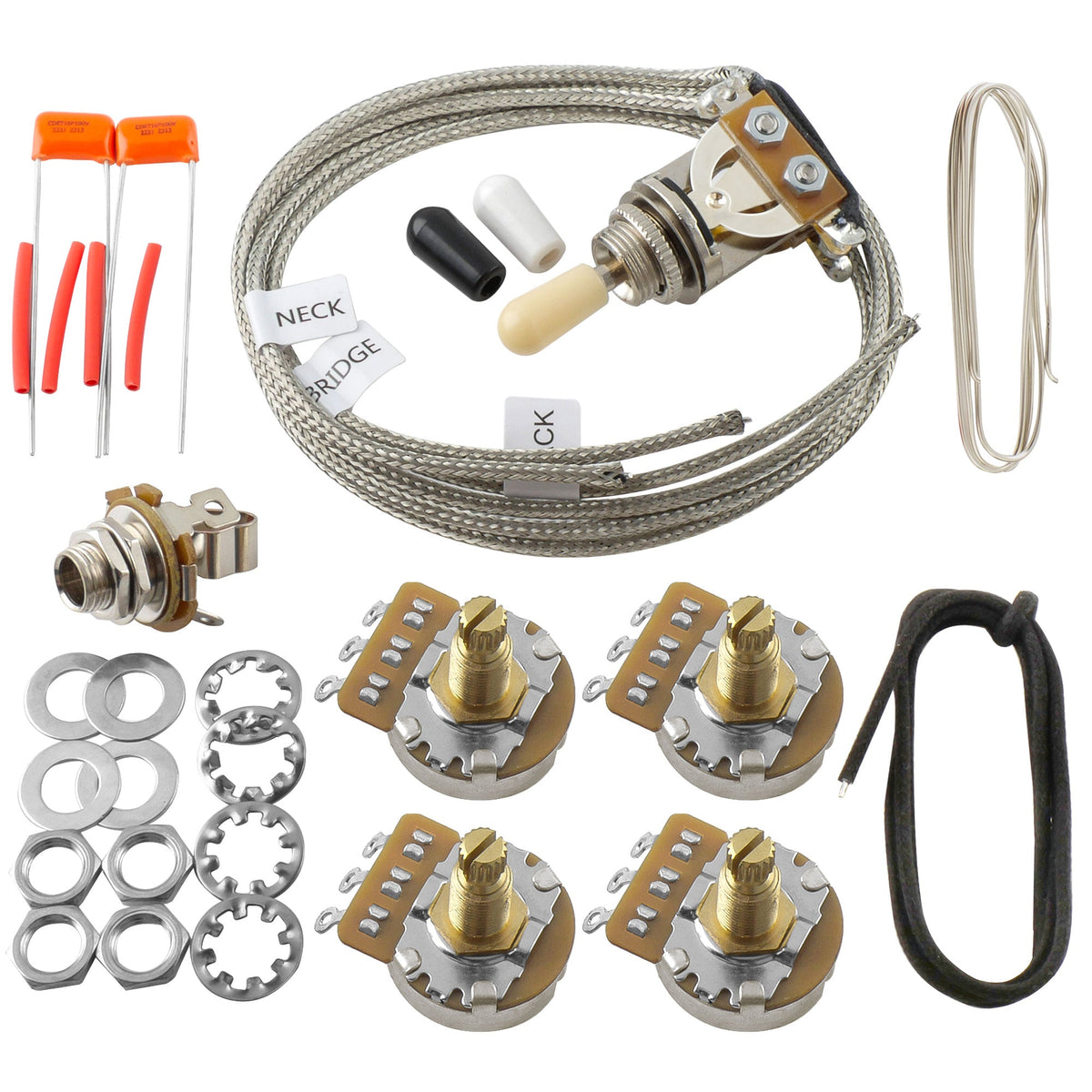 Musiclily Pro LP STD Vintage 50s and Modern 60s DIY Wiring Kit Upgrade for Epiphone LP Style Electric Guitar Switch