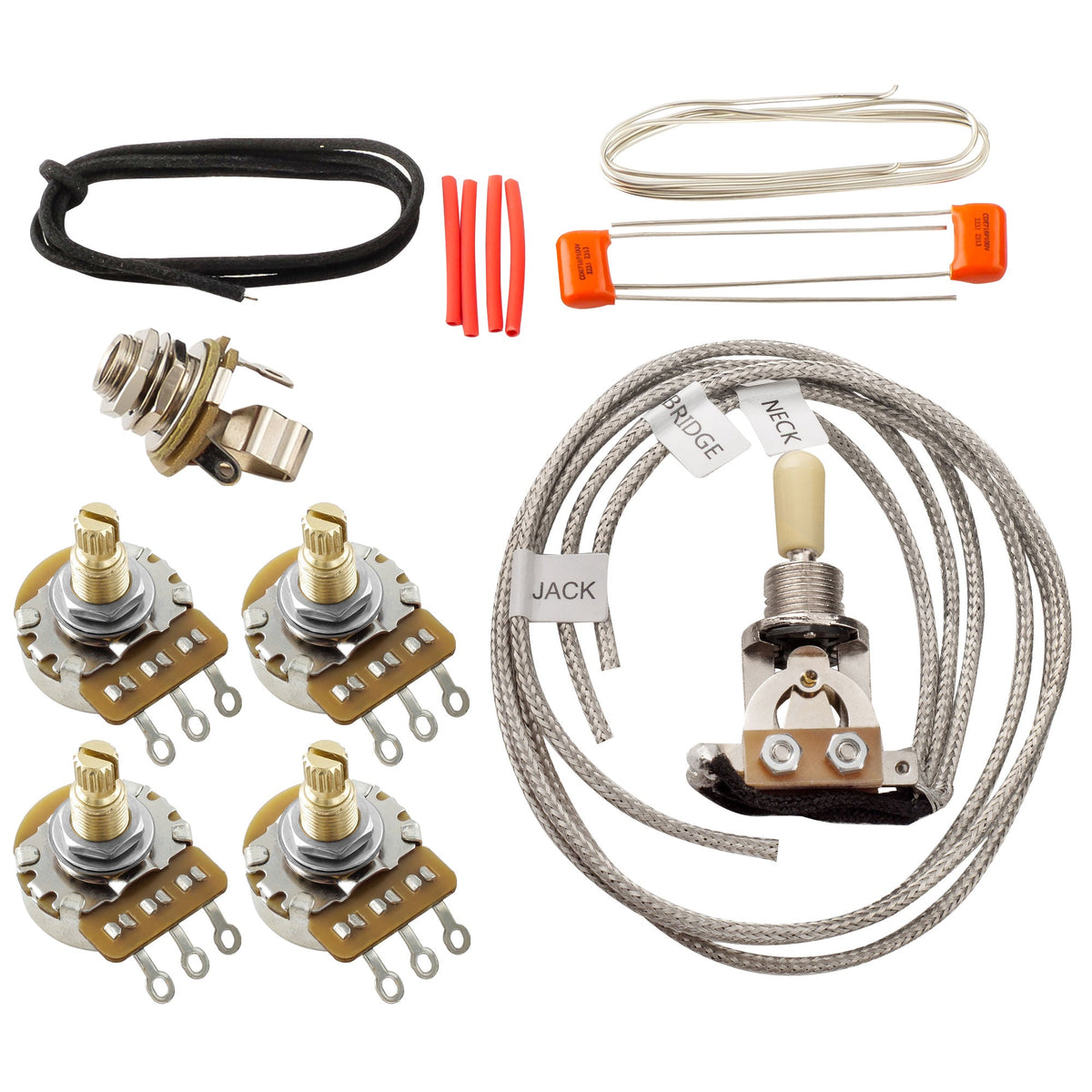 Musiclily Pro LP STD Vintage 50s and Modern 60s DIY Wiring Kit Upgrade for Epiphone LP Style Electric Guitar Switch
