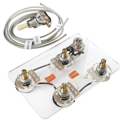 Musiclily Pro LP STD Vintage 50s Pre-wired Wring Harness Kit Upgrade for Epiphone LP Style Electric Guitar Switch