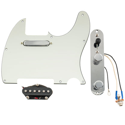 Musiclily Pro Pre-wired Standard Tele Pickguard and Loaded Control Plate with Artec Pickups Alnico 5 Magnet for TL Style Electric Guitar