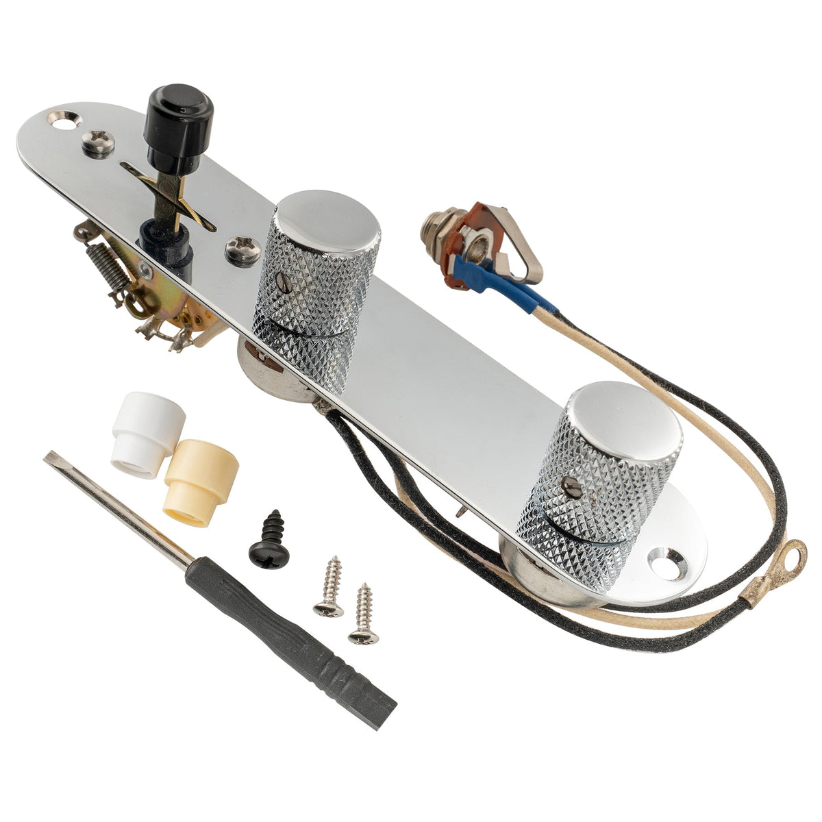 Musiclily Pro Pre-wired Standard Tele Pickguard and Loaded Control Plate with Artec Pickups Alnico 5 Magnet for TL Style Electric Guitar